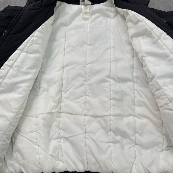 Vintage Adidas Puffer Jacket Coat Y2K Mens XL Black Logo Full Zip Quilted 90s - Picture 3 of 11